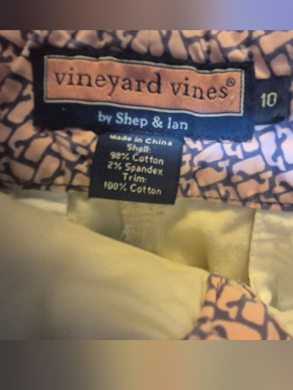 Vineyard Vines Light Tan Stretch Cotton Skirt Size 10 Preppy Classic - Picture 5 of 6